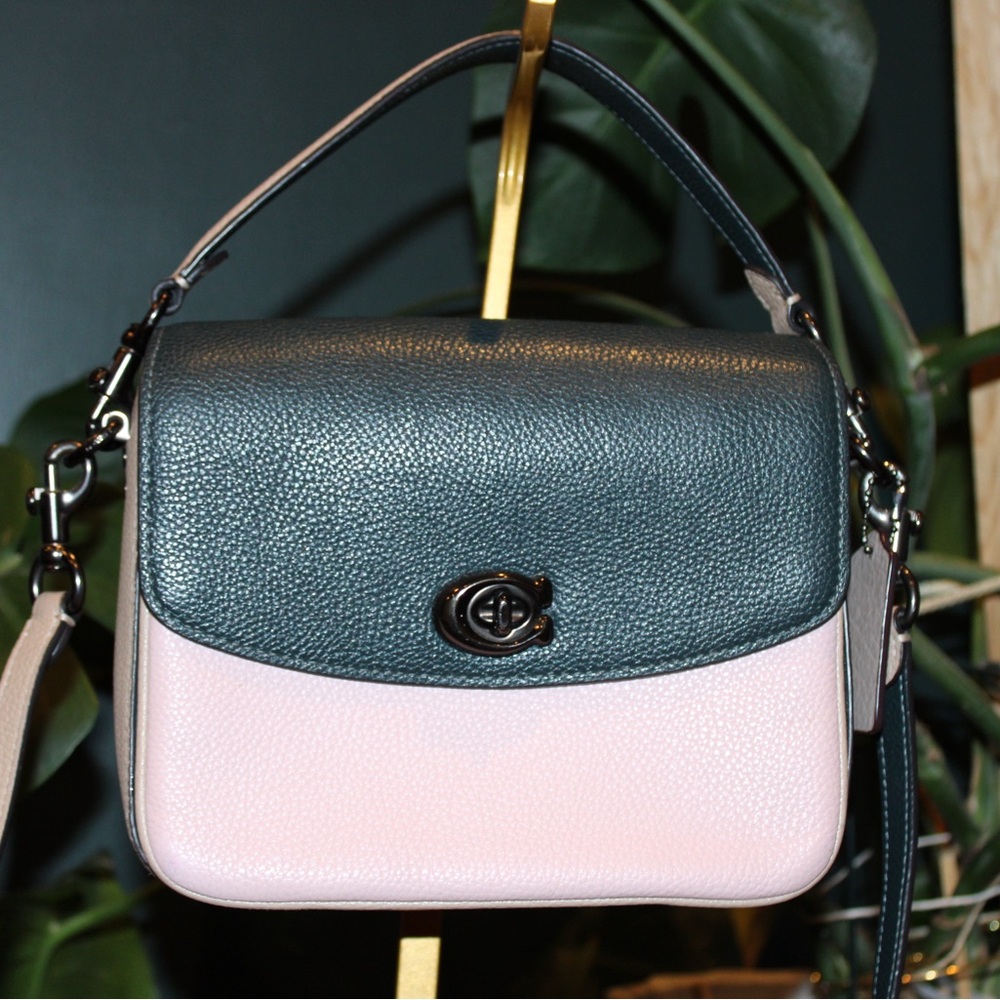 Coach Cassie Crossbody 19 in Colorblock Pine Green Aurora Multi